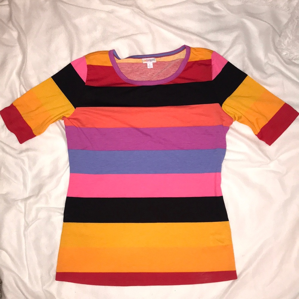 LuLaRoe Striped Classic T - Picture 1 of 3